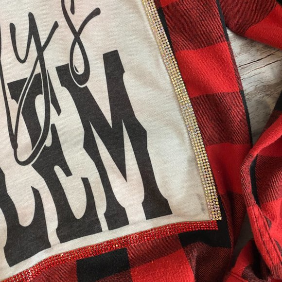 NOT PERFECT Somebody's Problem Flannel - Picture 3 of 5